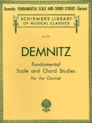 Friedrich Demnitz: Fundamental Scale And Chord Studies For Clarinet (noty na klarinet)
