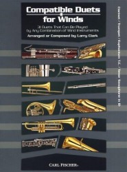 Larry Clark: Compatible Duets For Winds - Clarinet/Trumpet/T.C. Euphonium/Tenor Saxophone (noty na klarinet, trubku, eufonium, tenorsaxofon)