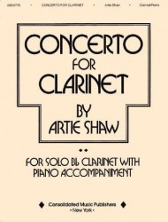 Artie Shaw: Concerto For Clarinet (noty na klarinet, klavír)