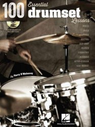 100 Essential Drumset Lessons (noty na bicí) (+audio)