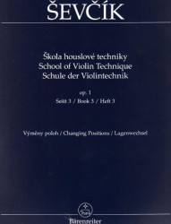 Otakar Ševčík: Škola houslové techniky op. 1, Sešit 3, Výměny poloh (nahrazuje H 2088)