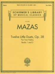 Jacques F. Mazas: Twelve Little Duets For Two Violins Op.38 (Books 1 & 2) (noty na housle)