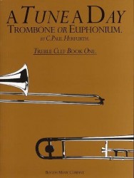 A Tune A Day For Trombone Or Euphonium Treble Clef Book 1 (noty na pozoun, eufonium)