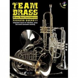 Team Brass: Brass Band Instruments (noty na žesťové nástroje) (+audio)