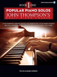 Popular Piano Solos: John Thompson's Adult Piano Course - Book 1 (noty na sólo klavír) (+audio)