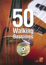 Brad Tucker: 50 Walking Basslines (noty, tabulatury na baskytaru, kontrabas)