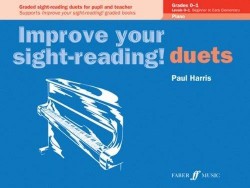 Paul Harris: Improve Your Sight Reading Piano Duet Grades 0-1 (noty na čtyřruční klavír)