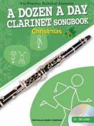 A Dozen A Day Clarinet Songbook: Christmas (noty na klarinet) (+audio)