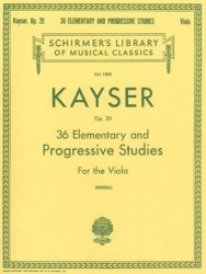 Kayser: 36 Elementary And Progressive Studies (noty na violu)