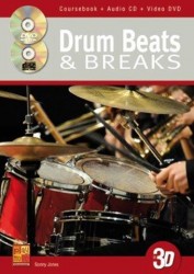Sonny Jones: Drum Beats & Breaks (noty na bicí) (+CD & DVD)