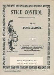 George Lawrence Stone: Stick Control For The Snare Drummer (noty na bicí)