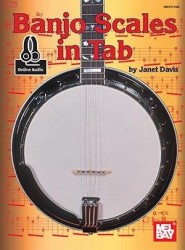 Janet Davis: Banjo Scales In Tab (tabulatury na banjo) (+audio)
