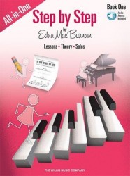 Edna Mae Burnam: Step By Step All-In-One Edition – Book 1 (noty na sólo klavír) (+audio)