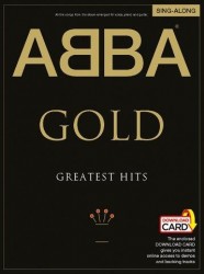 ABBA: Gold - Greatest Hits Singalong (noty na klavír, zpěv, akordy na kytaru) (+audio)