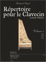 Richard Siegel: Répertoire pour le clavecin Vol. 1 (noty na cembalo)