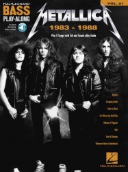 Metallica: 1983-1988 - Bass Play-Along 21 (noty, tabulatury na baskytaru) (+audio)