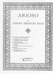 J.S. Bach: Arioso For Violin or Cello and Piano (noty na housle n. violoncello, klavír)