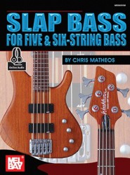Chris Matheos: Slap Bass for Five & Six-String Bass (noty, tabulatury na baskytaru) (+audio)