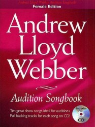 Andrew Lloyd Webber Audition Songbook (Female Edition) (noty, akordy, texty, klavír, kytara, ženský zpěv) (+audio)