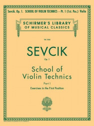 Otakar Ševčík: School of Violin Technics, Op. 1, Book 1 (noty na housle)