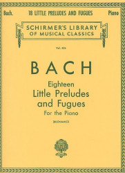 J.S. Bach: 18 Little Preludes And Fugues (noty na klavír)