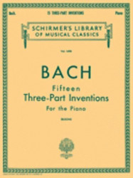 J.S. Bach: 15 Three-Part Inventions (noty na klavír)