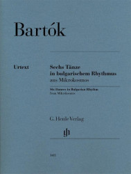 Béla Bartók: 6 Dances In Bulgarian Rhythm (noty na klavír)