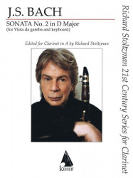 J.S. Bach: Sonata No. 2 in D Major (noty na klarinet, klavír)