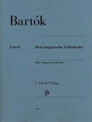 Béla Bartók: Three Hungarian Folk Tunes (noty na klavír)
