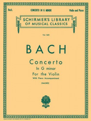 Johann Sebastian Bach: Concerto In G Minor (noty na housle, klavír)