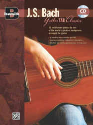 J. S. Bach: Basix Guitar Tab Classics (noty, tabulatury na kytaru) (+audio)