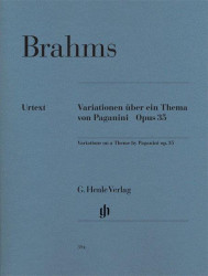 Johannes Brahms: Variations on a Theme by Paganini Op. 35 (noty na klavír)