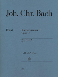 Johann Christian Bach: Piano Sonatas - Volume II, Op. 17 (noty na klavír)