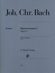 Johann Christian Bach: Piano Sonatas - Volume I, Op. 5 (noty na klavír)