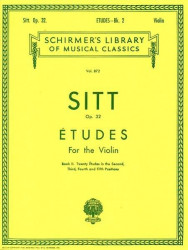 Hans Sitt: Etudes, Op. 32 - Book 2 (noty na housle)