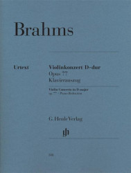 Johannes Brahms: Violin Concerto In D Major Op.77 (noty na housle, klavír)