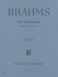 Johannes Brahms: Variations Op.21 No.1 And 2 (noty na klavír)