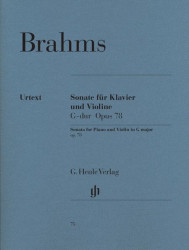 Johannes Brahms: Sonata For Piano And Violin In G Major Op.78 (noty na housle, klavír)