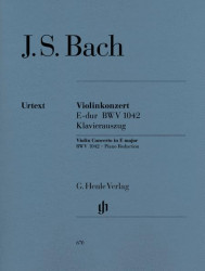 J.S. Bach: Concerto For Violin And Orchestra In E BWV 1042 (noty na housle, klavír)