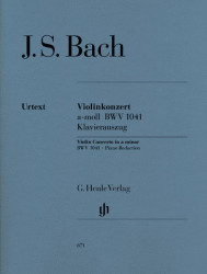 J.S. Bach: Concerto for Violin and Orchestra in A minor BWV 1041 (noty na housle, klavír)