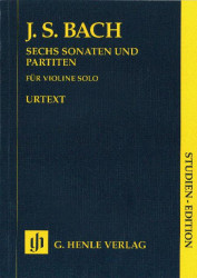 J.S. Bach: 6 Sonaten Und Partiten BWV 1001-1006 - Study Score (noty na housle)
