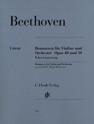 Beethoven: Romances for Violin and Orchestra Op. 40 & 50 in G and F Major (noty na housle, klavír)
