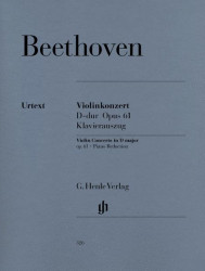 Beethoven: Concerto D major for Violin and Orchestra Op. 61 (noty na housle, klavír)