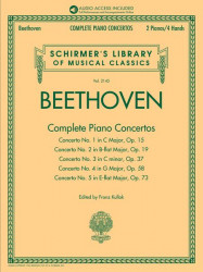 Beethoven: Complete Piano Concertos (noty na klavír) (+audio)