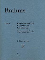Johannes Brahms: Piano Concerto No. 2 in B-flat Major, Op. 83 (noty na čtyřruční klavír)