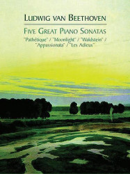 Ludwig van Beethoven: 5 Great Piano Sonatas (noty na klavír)