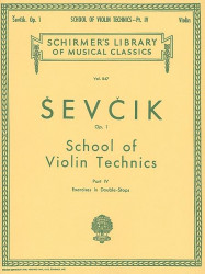 Otakar Ševčík: School of Violin Technics, Op. 1 - Book 4 (noty na housle)