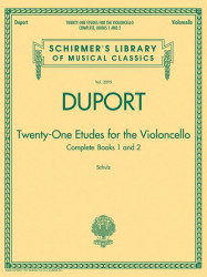 Jean-Louis Duport: 21 Etudes For Cello Complete Books 1 & 2 (noty na violoncello)