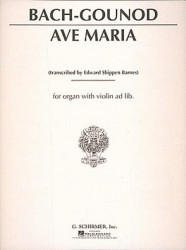 Charles Gounod, Johann Sebastian Bach: Ave Maria (noty na varhany, housle ad lib)
