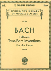 Johann Sebastian Bach: 15 Two-Part Inventions (noty na klavír)